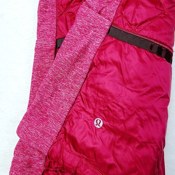 Lululemon Women's Berry Rumble Down For A Run Slim Full-Zip Puffer Vest Size 4 - Picture 3 of 7